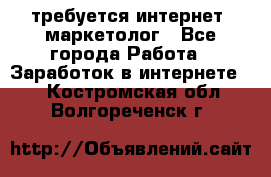 требуется интернет- маркетолог - Все города Работа » Заработок в интернете   . Костромская обл.,Волгореченск г.